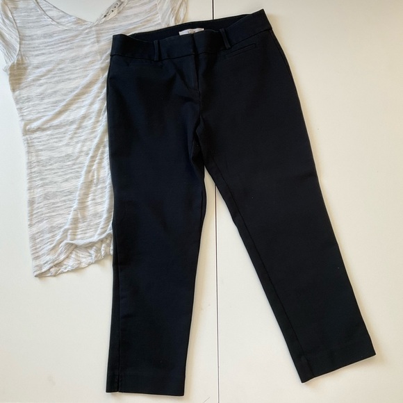 LOFT Pants - LOFT Black Cropped Pants Marisa 4P